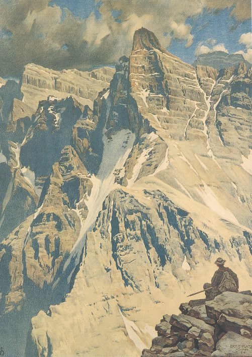 Kaltwasserkarspitze v Karwendelu od Ernst Platz