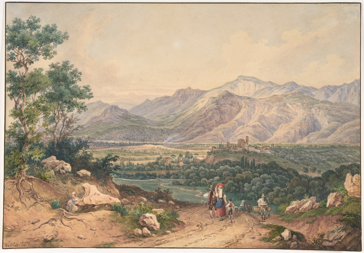 Pohled na Libanon od Ernst Welker