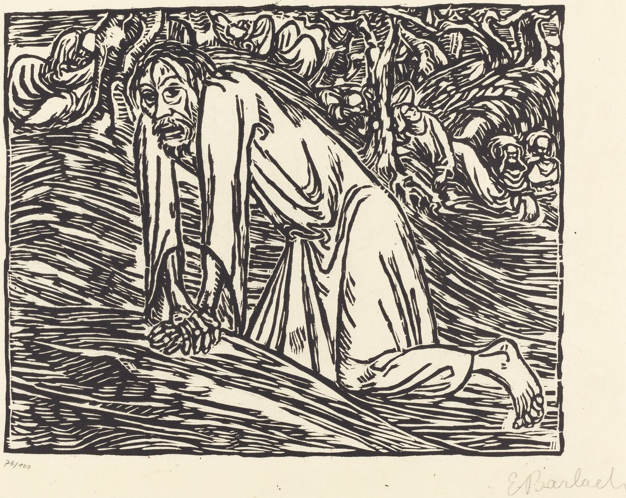 Kristus v Getsemanech, 1919. od Ernst Barlach