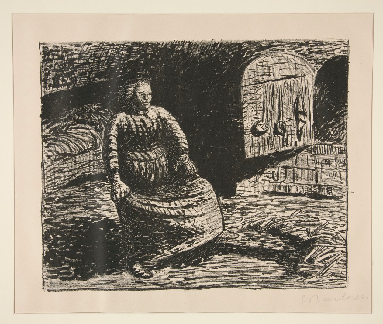 Žena u krbu od Ernst Barlach