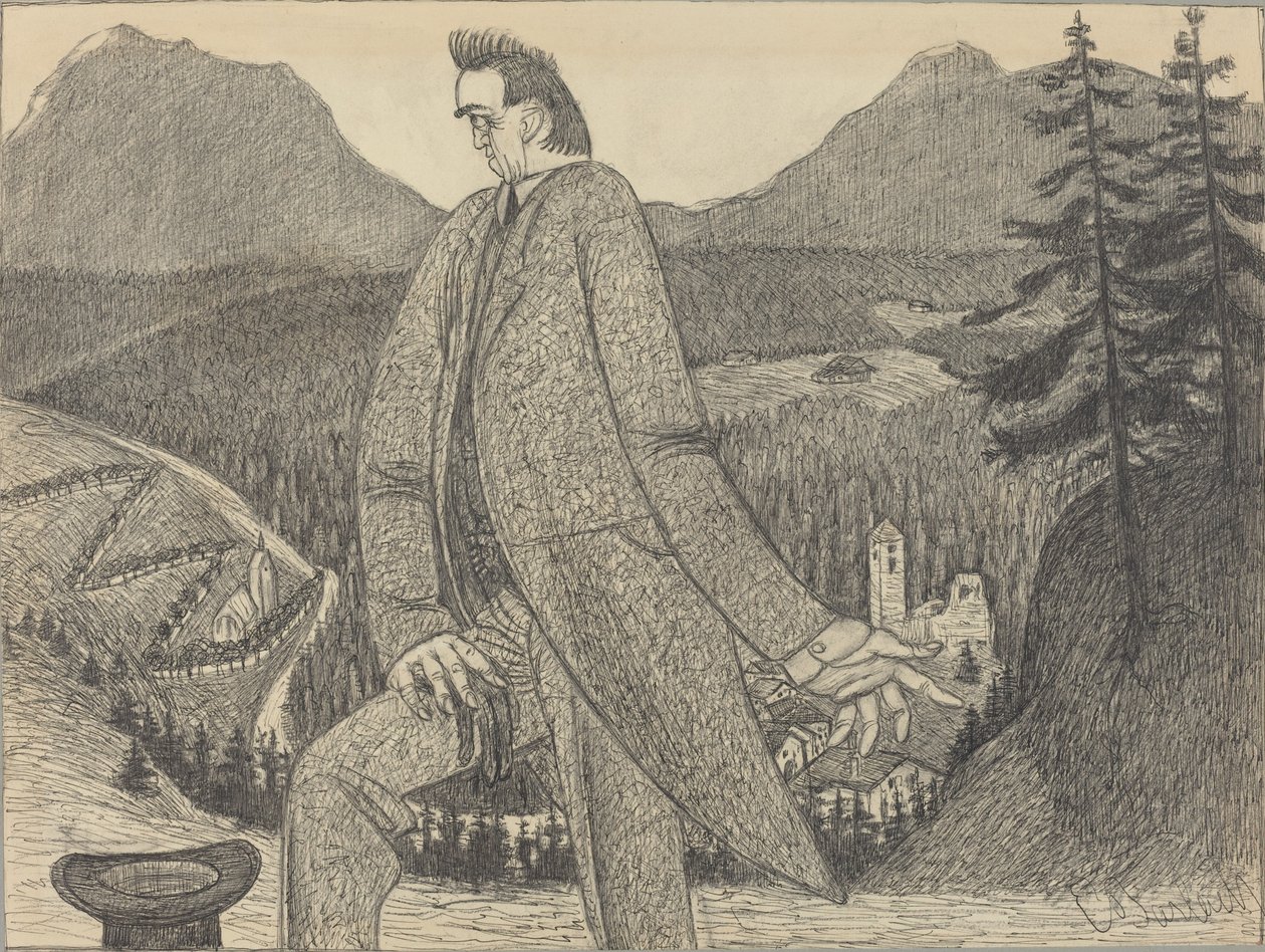 Muž z výšek, 1906. od Ernst Barlach