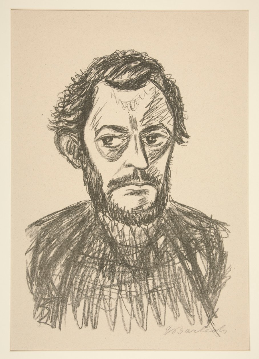 Autoportrét III (Autoportrét III) od Ernst Barlach
