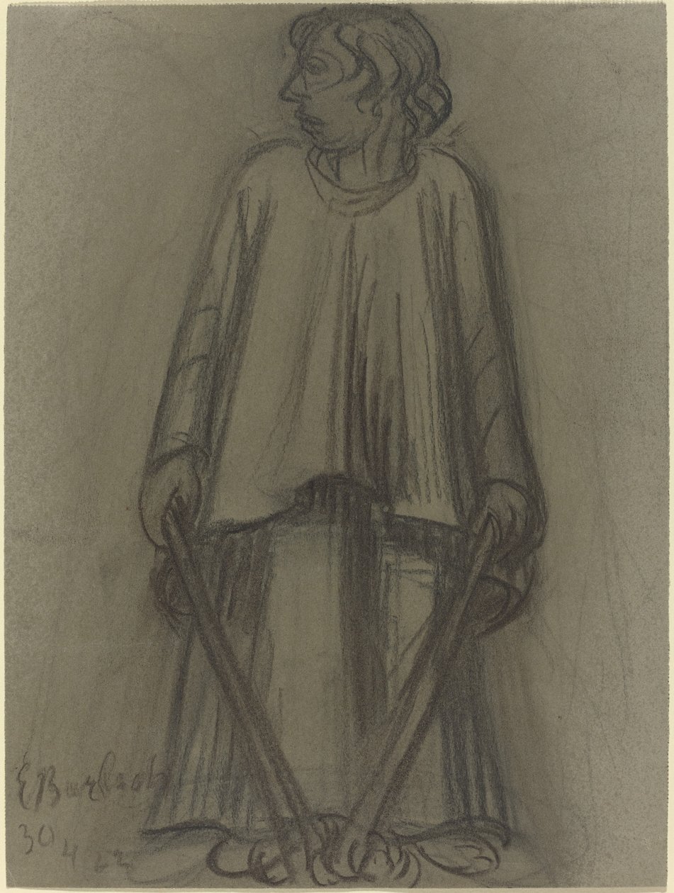 Stojící postava se zhasnutými pochodněmi, 1922. od Ernst Barlach