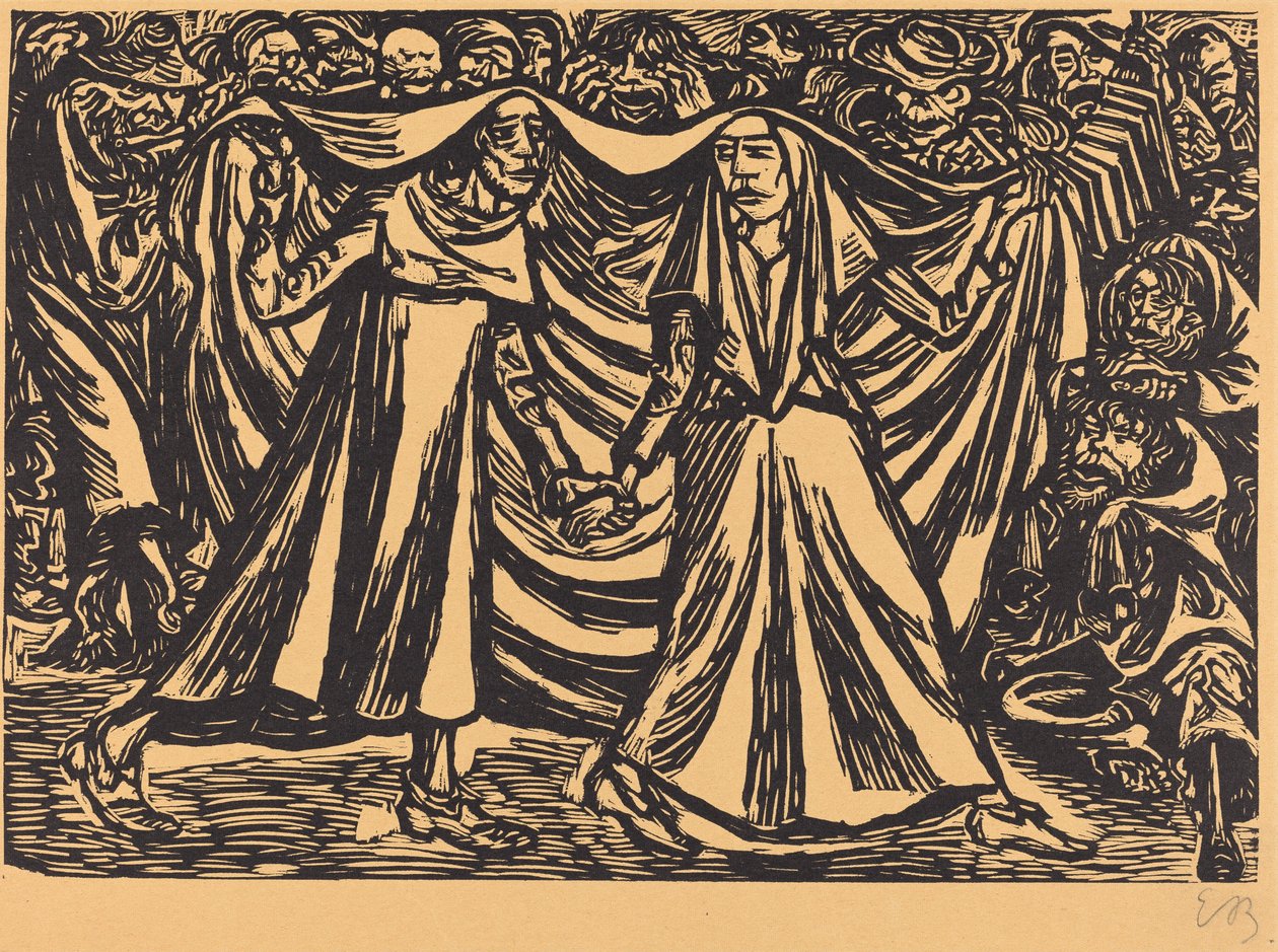 Tanec smrti II od Ernst Barlach