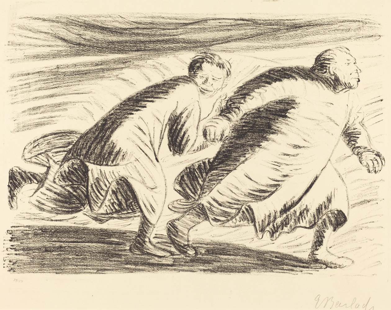 Uprchlíci, 19161917. od Ernst Barlach