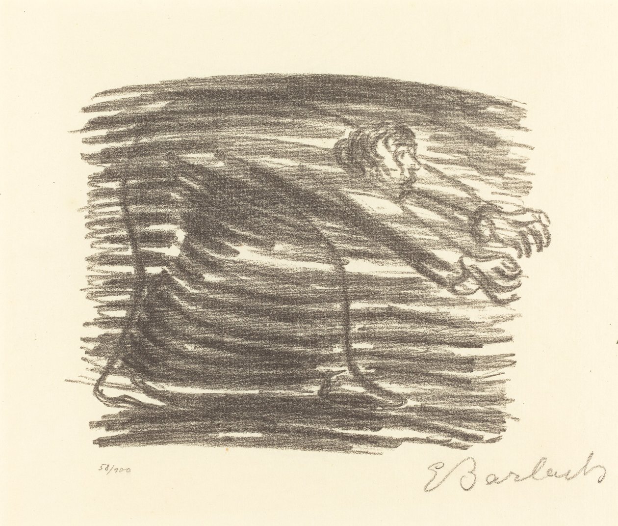Procházka ve stínu od Ernst Barlach