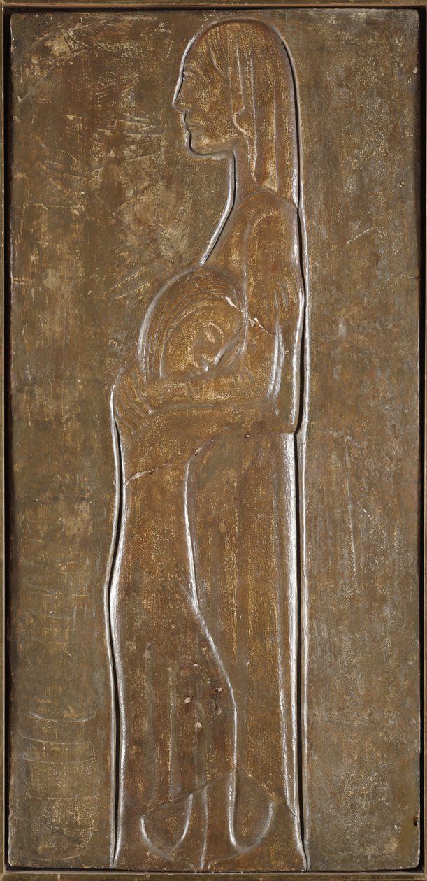 Widow and Daughter: Study for Memorial for the Dead of World War I od Ernst Barlach