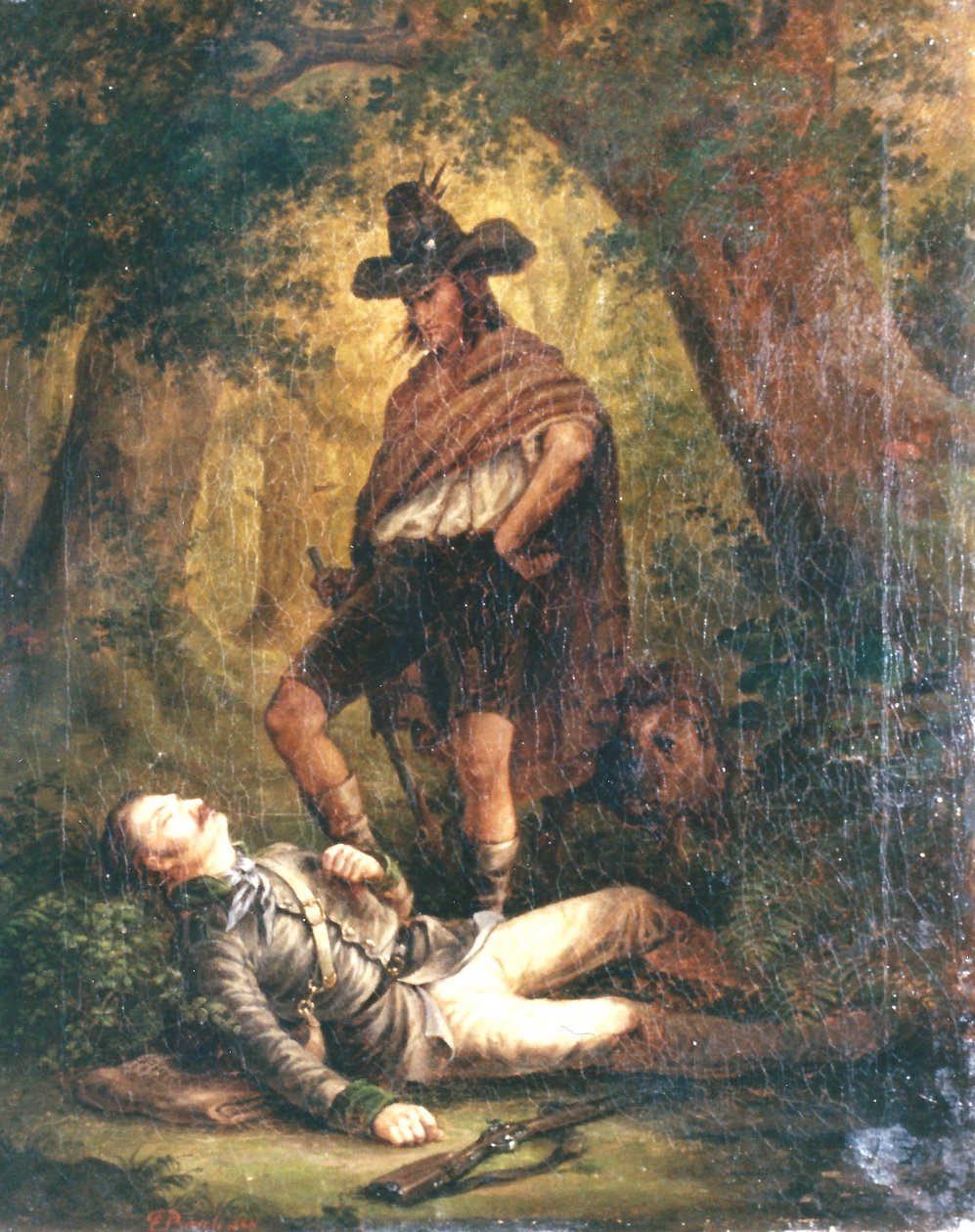 1852 - Lesník s broky, vyd. od Ernst Bosch