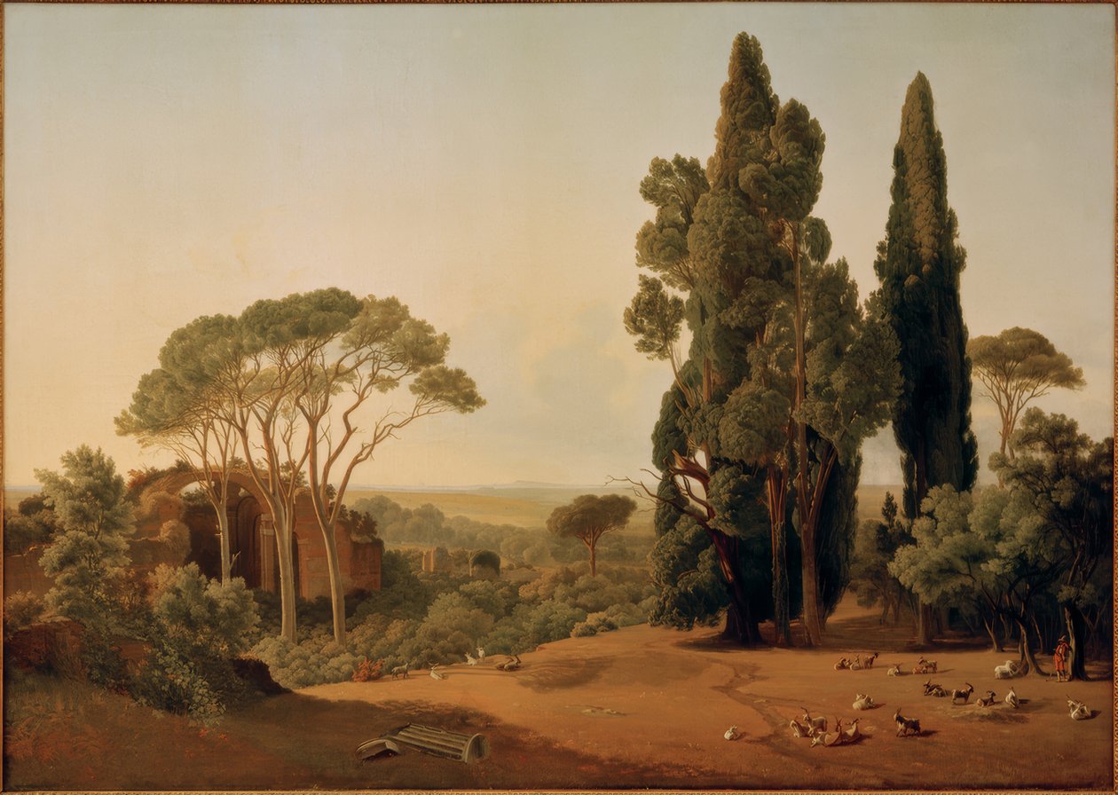 Die Villa Hadriana bei Tivoli od Ernst Christian Frederik Petzholdt
