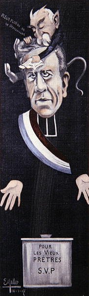 Abbé Lemire přijímá útěchu od Georgese Clemenceaua od Ernst Emmanuel Muller