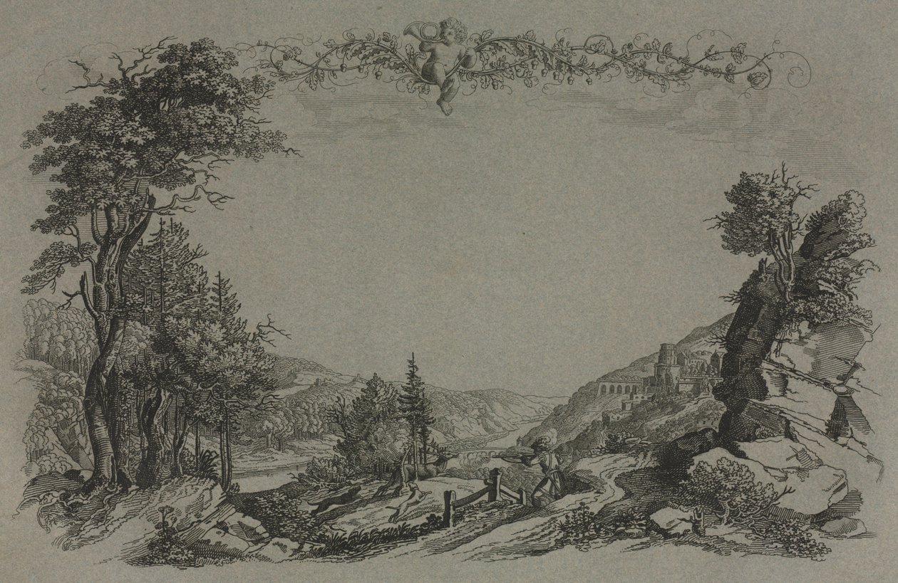 Šest pohledů na hrad Heidelberg od Ernst Fries