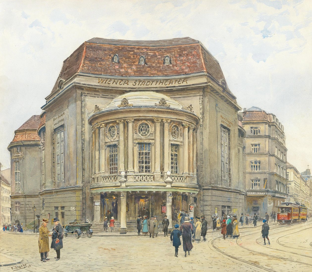 Vídeňské městské divadlo, 1924. od Ernst Graner