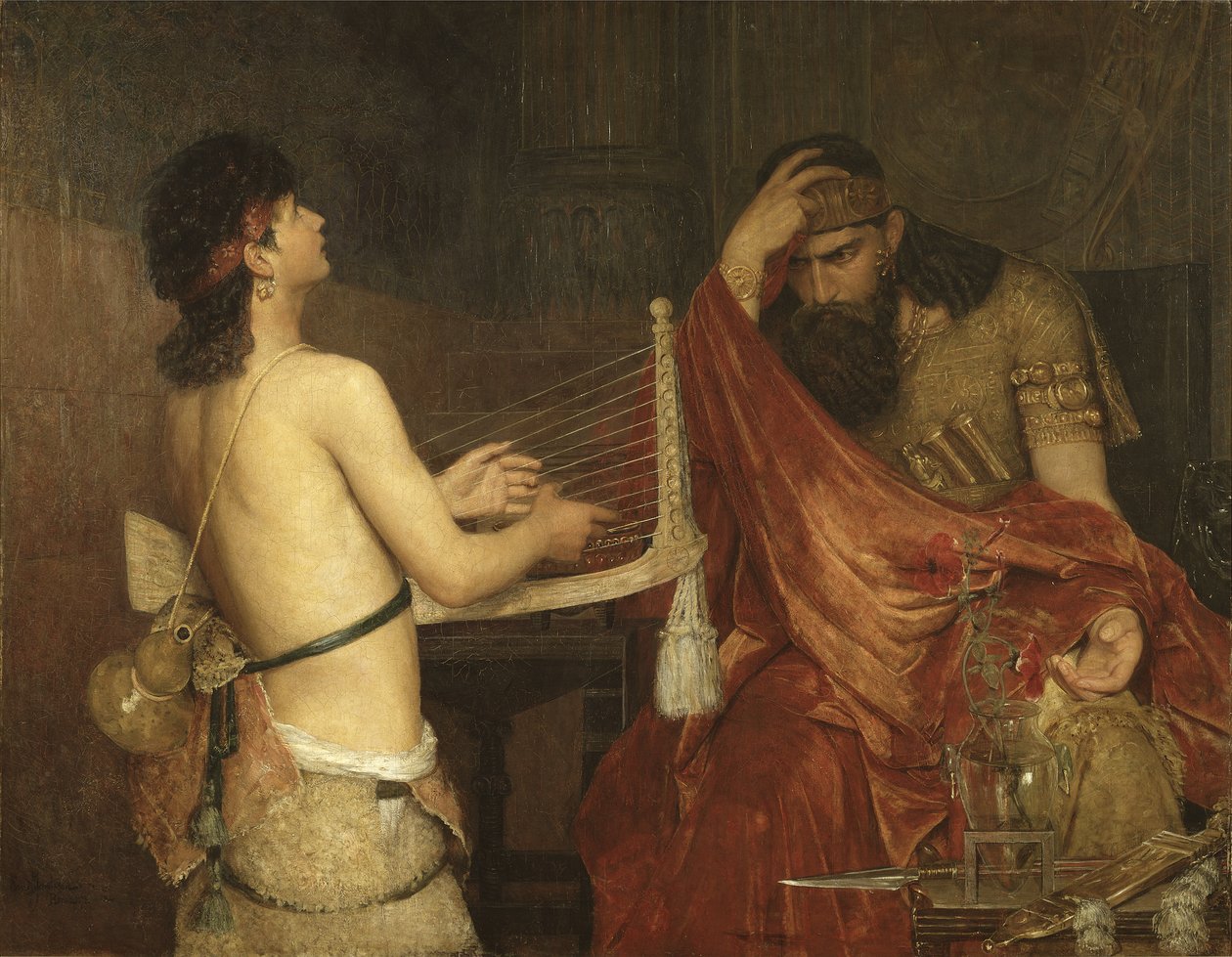 David a Saul, 1878 od Ernst Josephson
