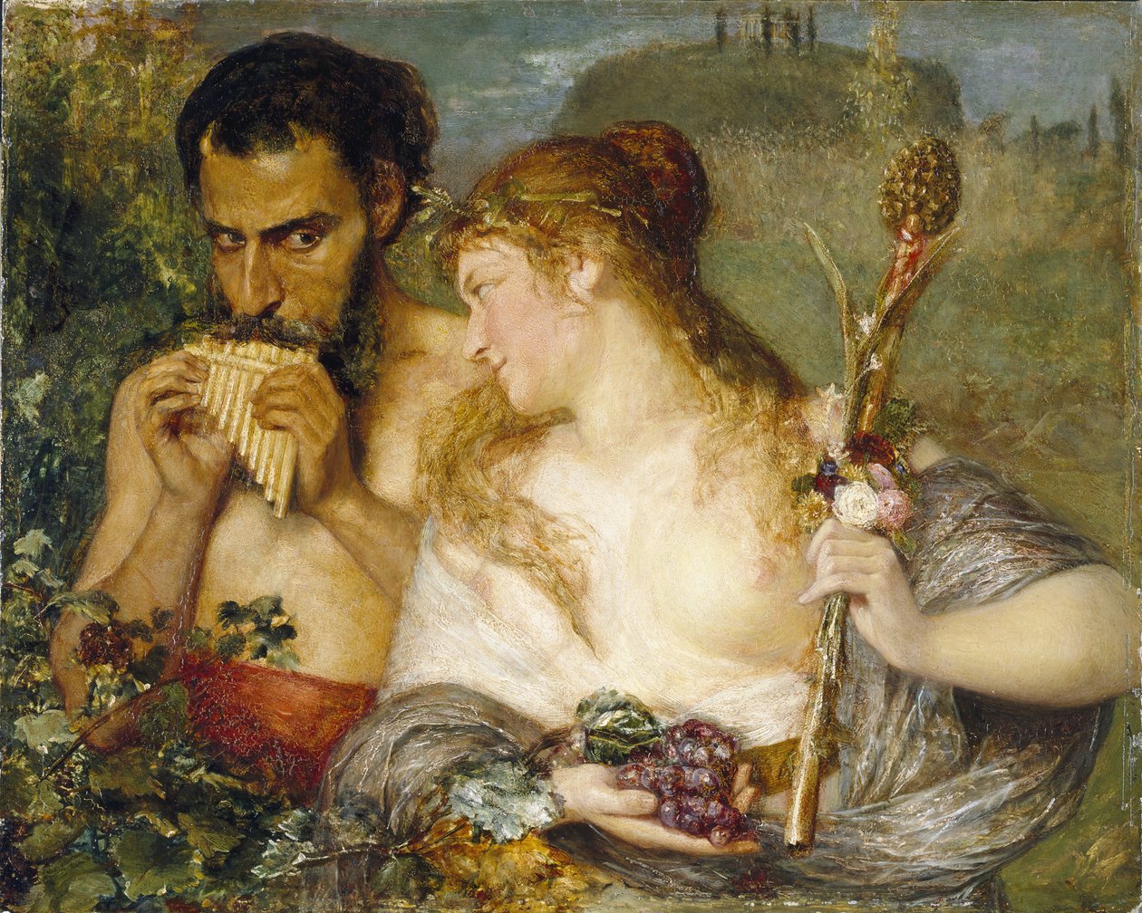 Nymfa a faun, 1878 od Ernst Josephson