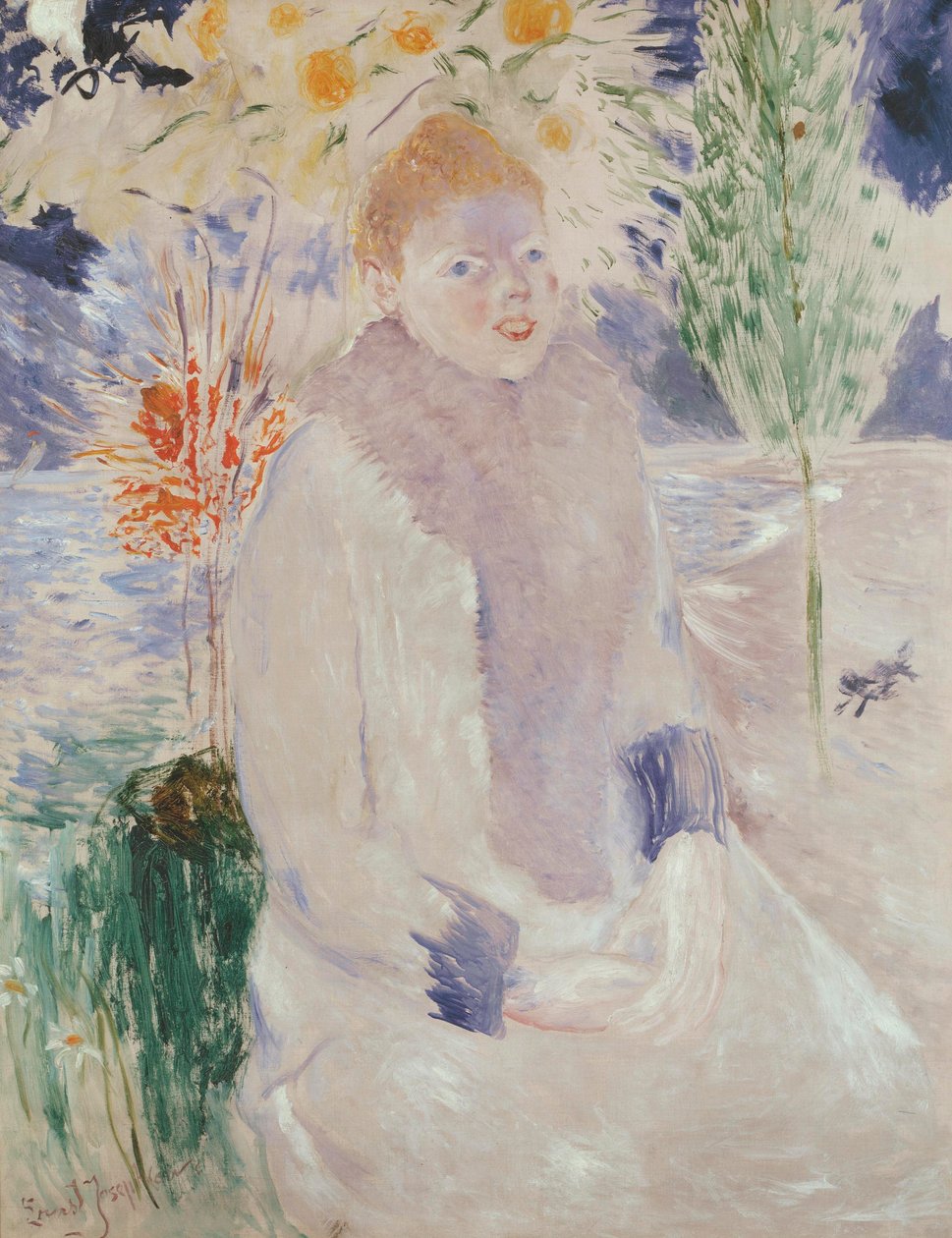 Portrét dámy, cca 1890-1900 od Ernst Josephson