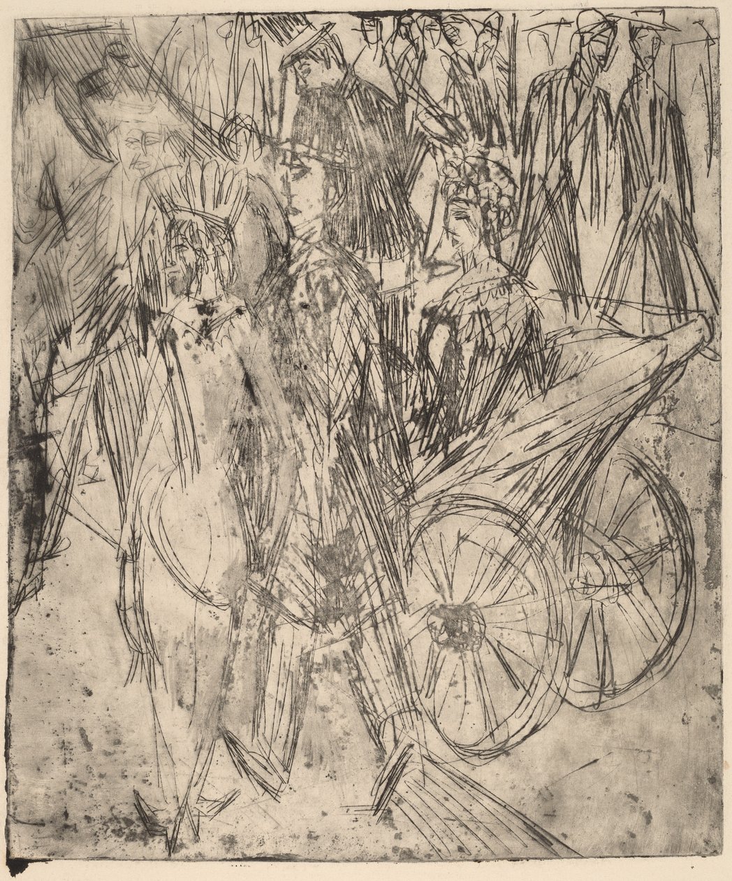 Pár před kočárem, 1914. od Ernst Ludwig Kirchner
