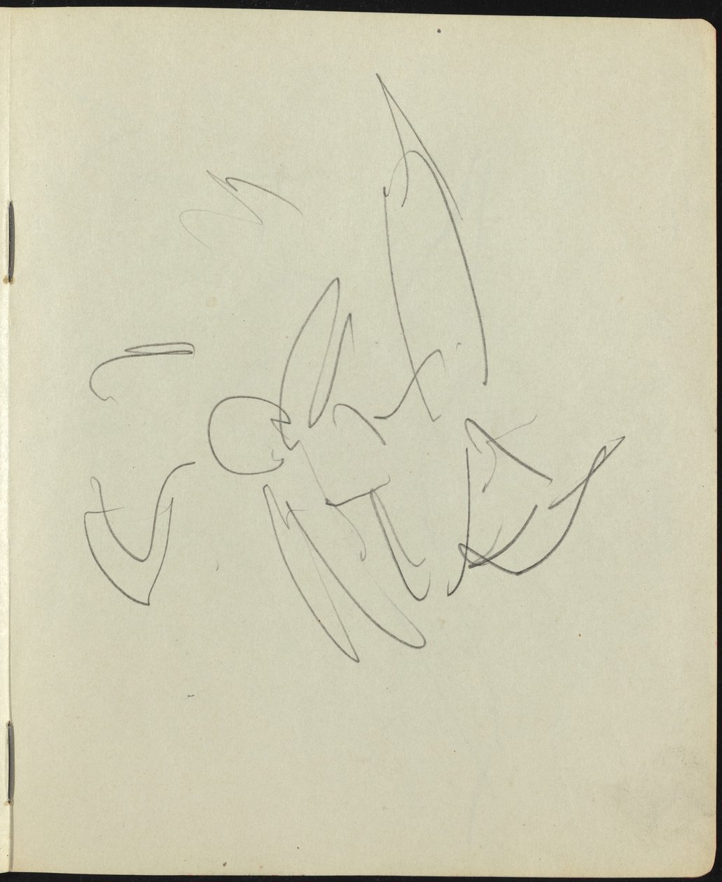 Tanečníci a umělci Stránka ze skicáře, c. 1911. od Ernst Ludwig Kirchner