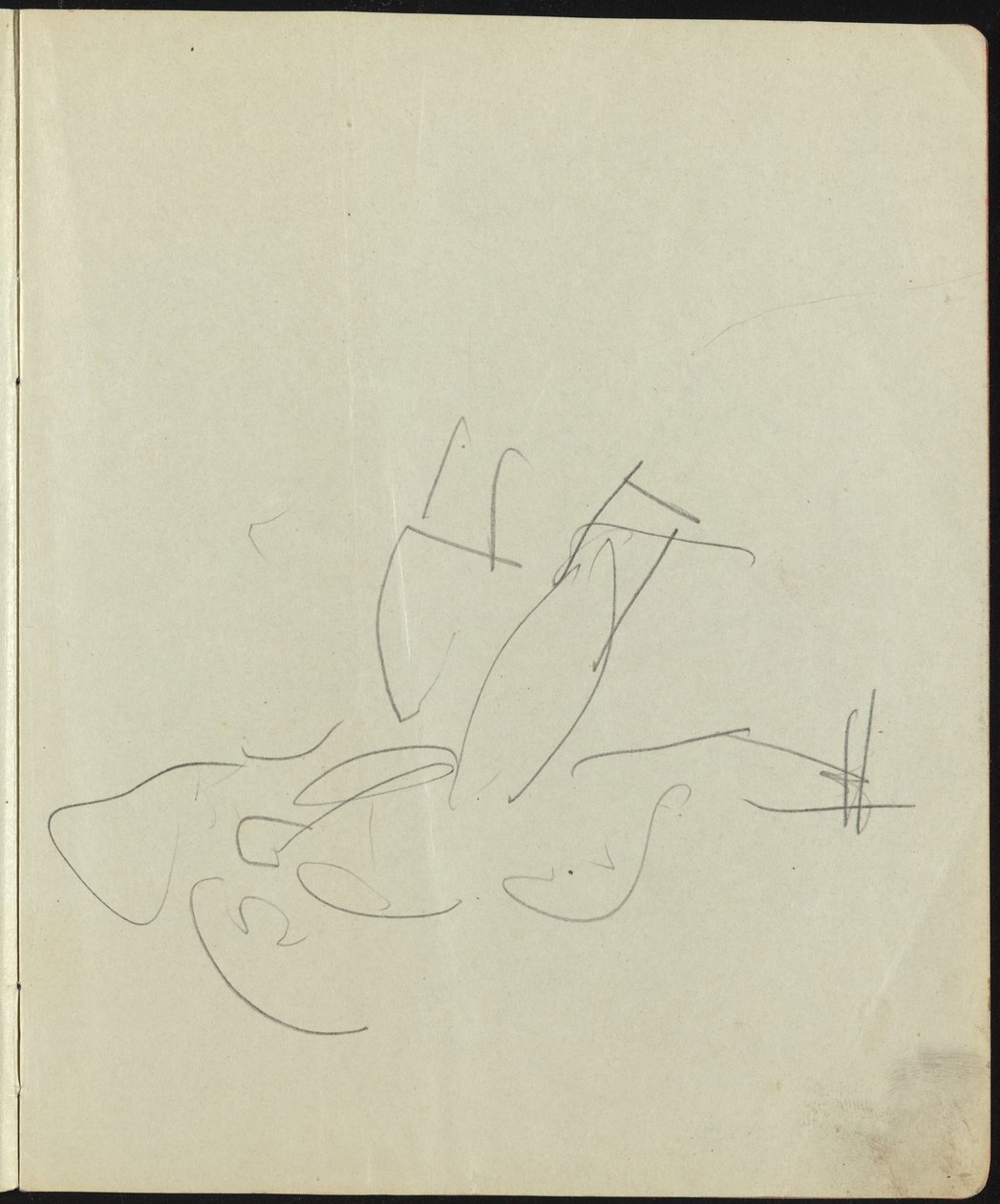 Tanečníci a umělci Stránka ze skicáře, c. 1911. od Ernst Ludwig Kirchner