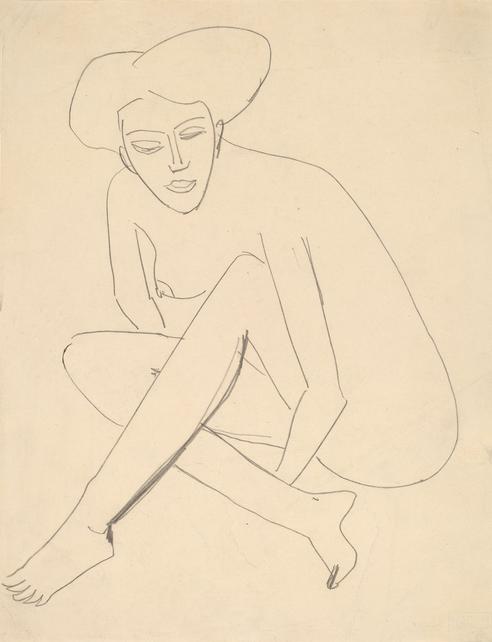 Sedící Dodo, 1910. od Ernst Ludwig Kirchner