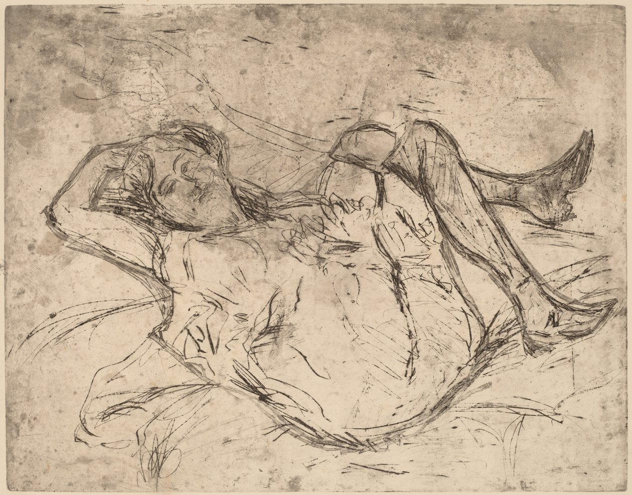 Snící dívka, 1906. od Ernst Ludwig Kirchner
