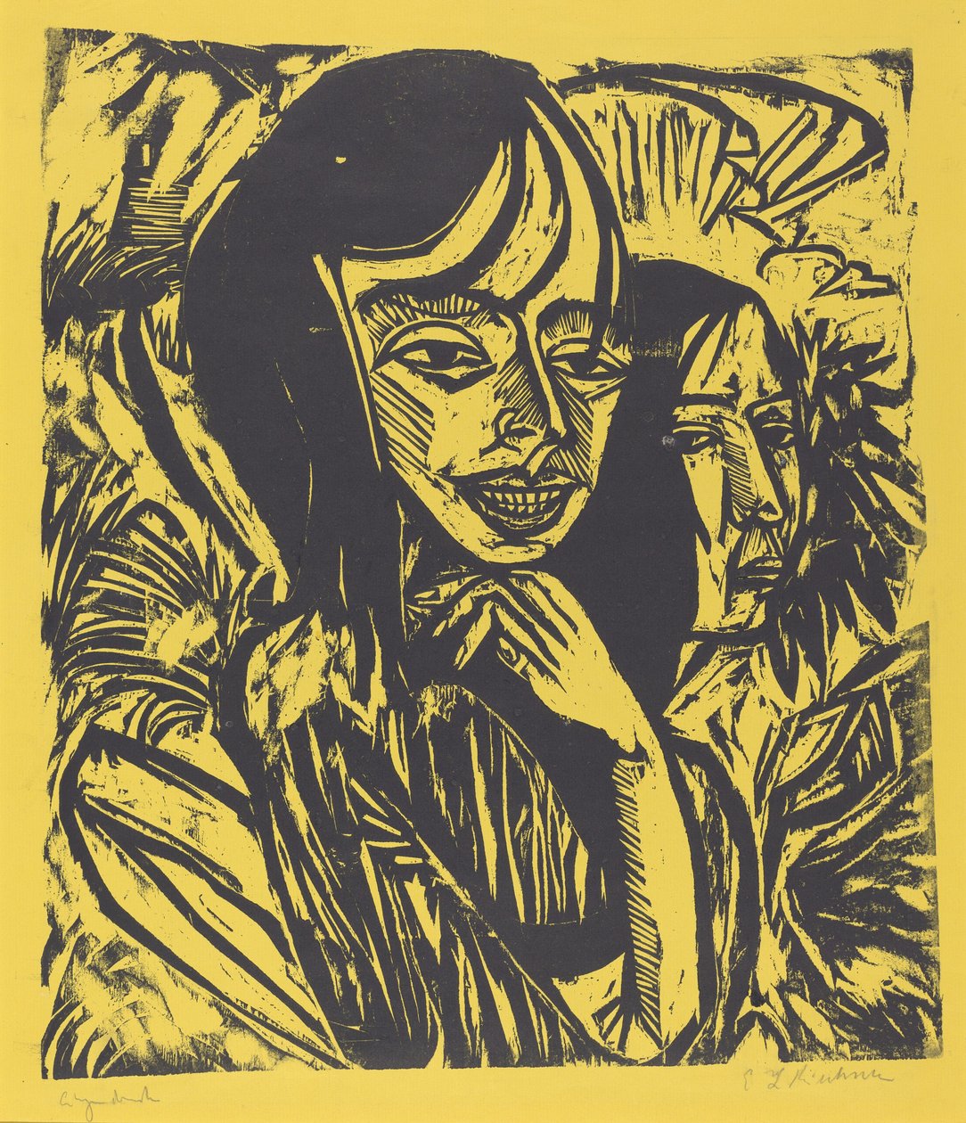 Fehmarnské dívky, 1913. od Ernst Ludwig Kirchner