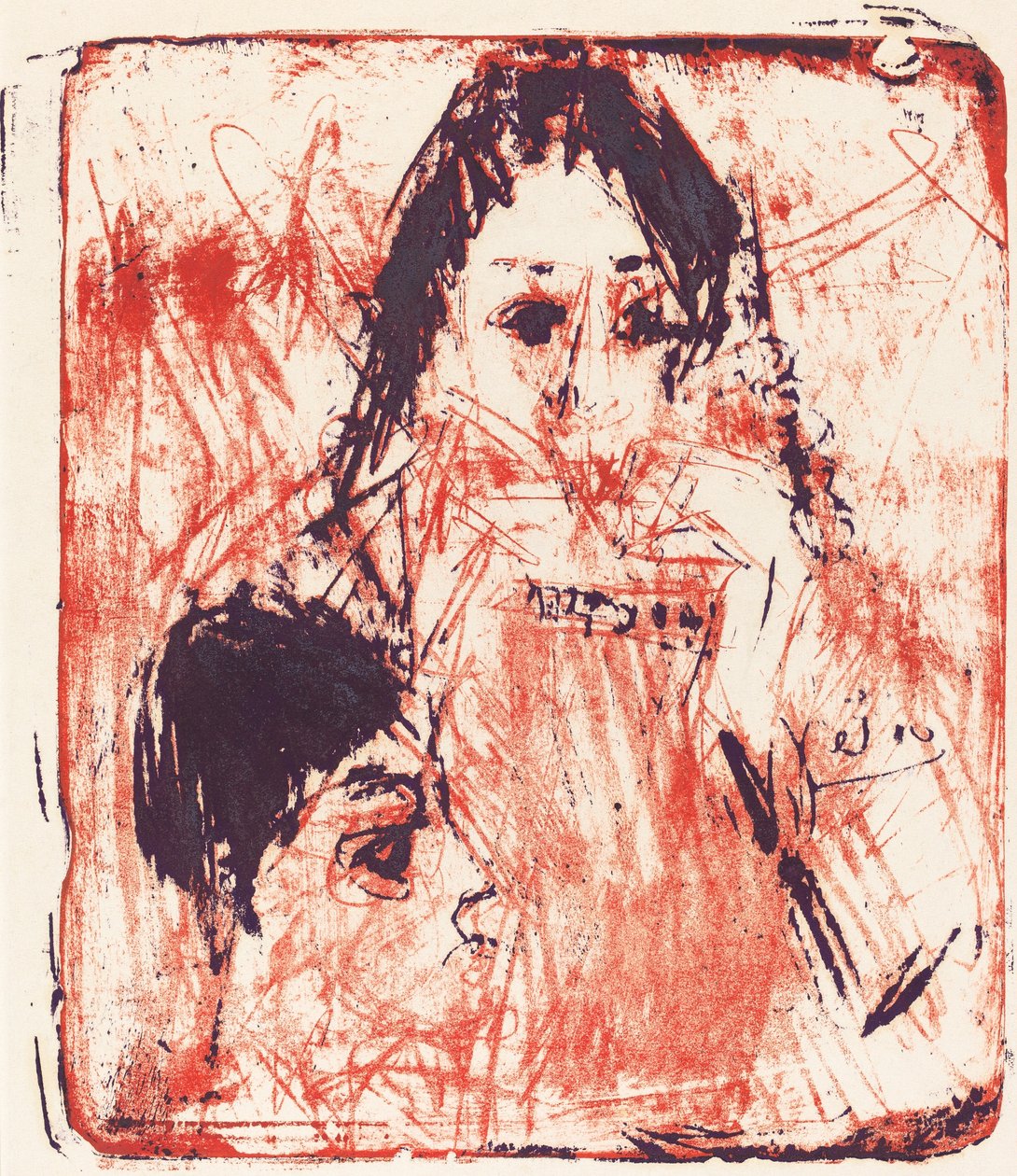Hráč na harmoniku, 1919. od Ernst Ludwig Kirchner