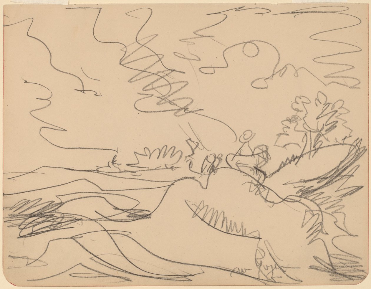 Krajina v Taunus, 1916. od Ernst Ludwig Kirchner
