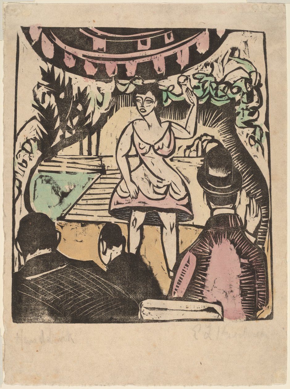 Little Variety Act se Singerem. od Ernst Ludwig Kirchner