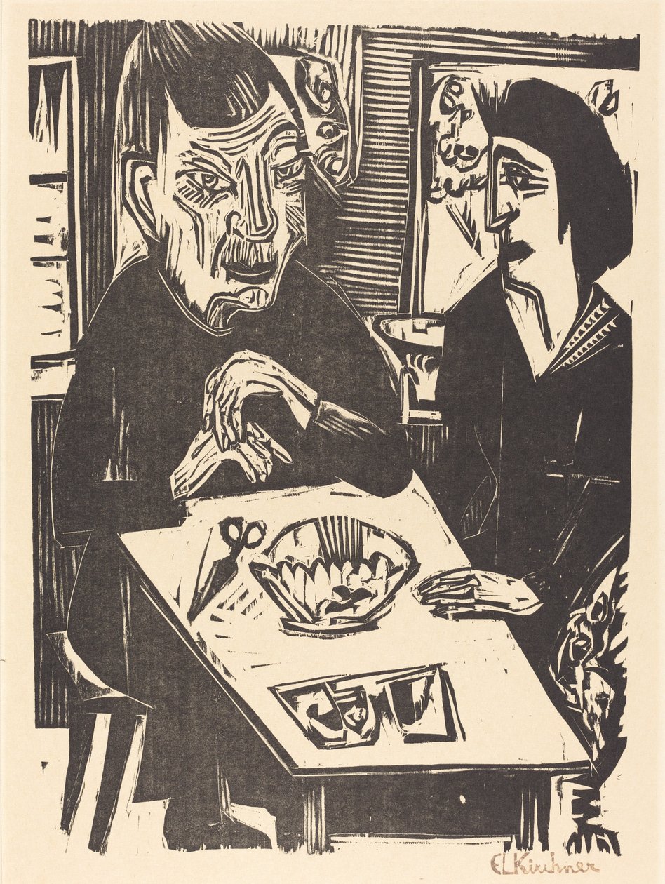 Stará a mladá žena Stará a mladá žena, 1921. od Ernst Ludwig Kirchner
