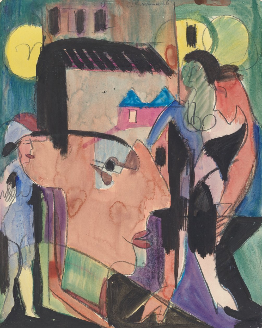 Autoportrét, 1928. od Ernst Ludwig Kirchner