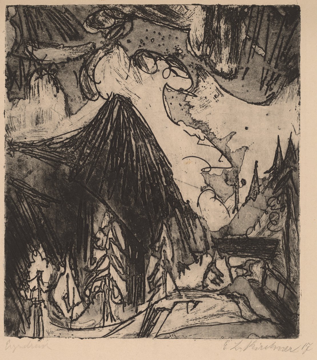 Seehorn, 1919. od Ernst Ludwig Kirchner