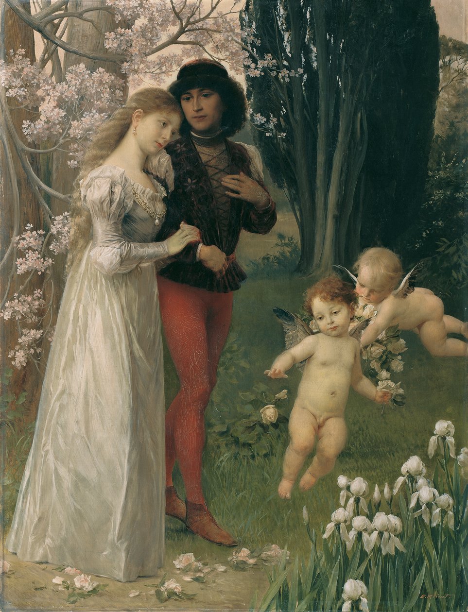 Francesca z Rimini a Paolo od Ernst Klimt