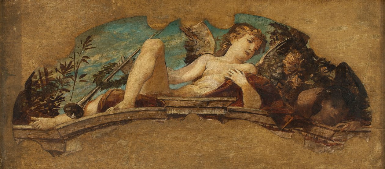 Návrh lunety pro Městské divadlo v Rijece od Ernst Klimt