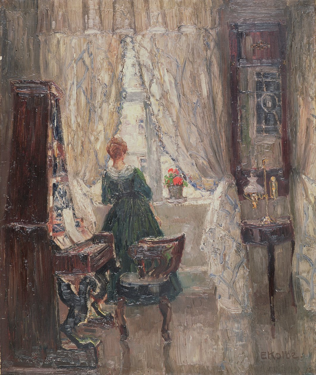 V salonu, kolem roku 1910 od Ernst Kolbe