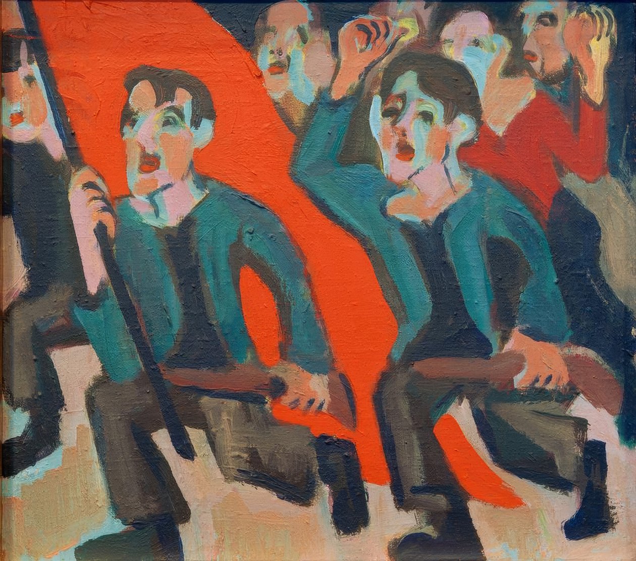 1. Mai revoluce od Ernst Ludwig Kirchner
