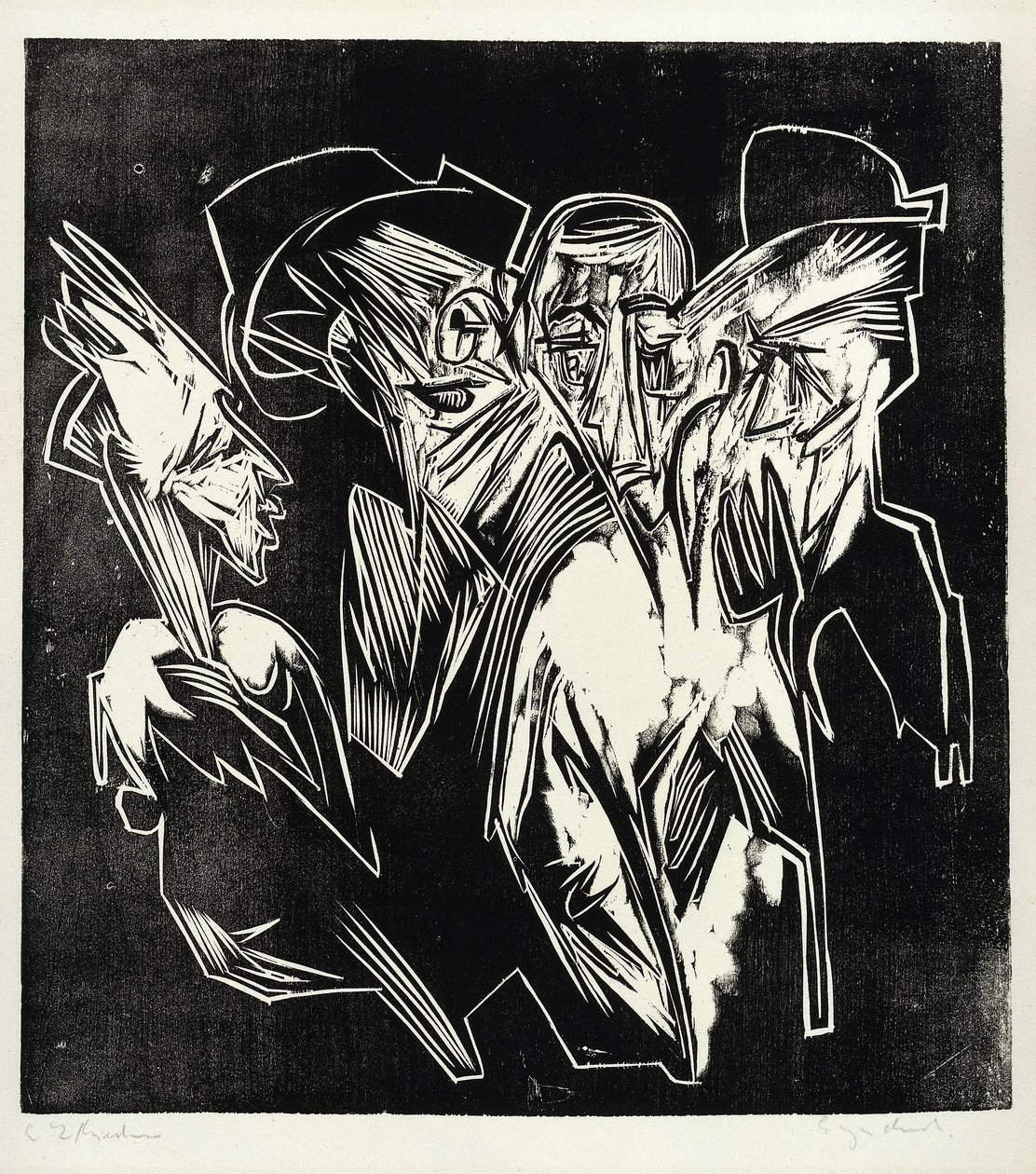 Absalom a jeho rádci od Ernst Ludwig Kirchner