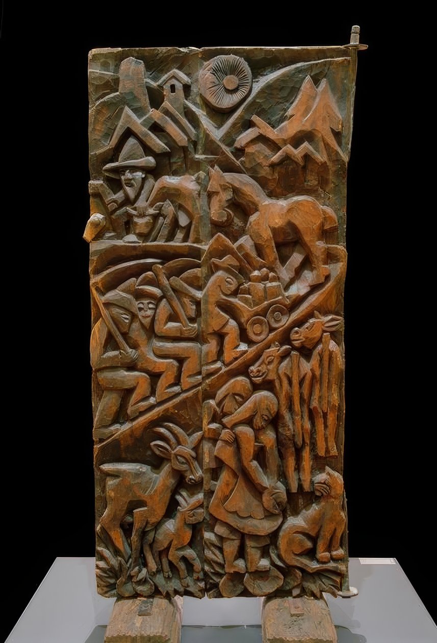 Alpský vlek od Ernst Ludwig Kirchner