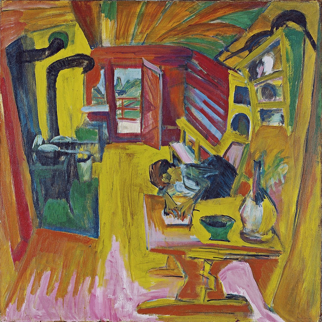 Alpská kuchyně, 1918 od Ernst Ludwig Kirchner