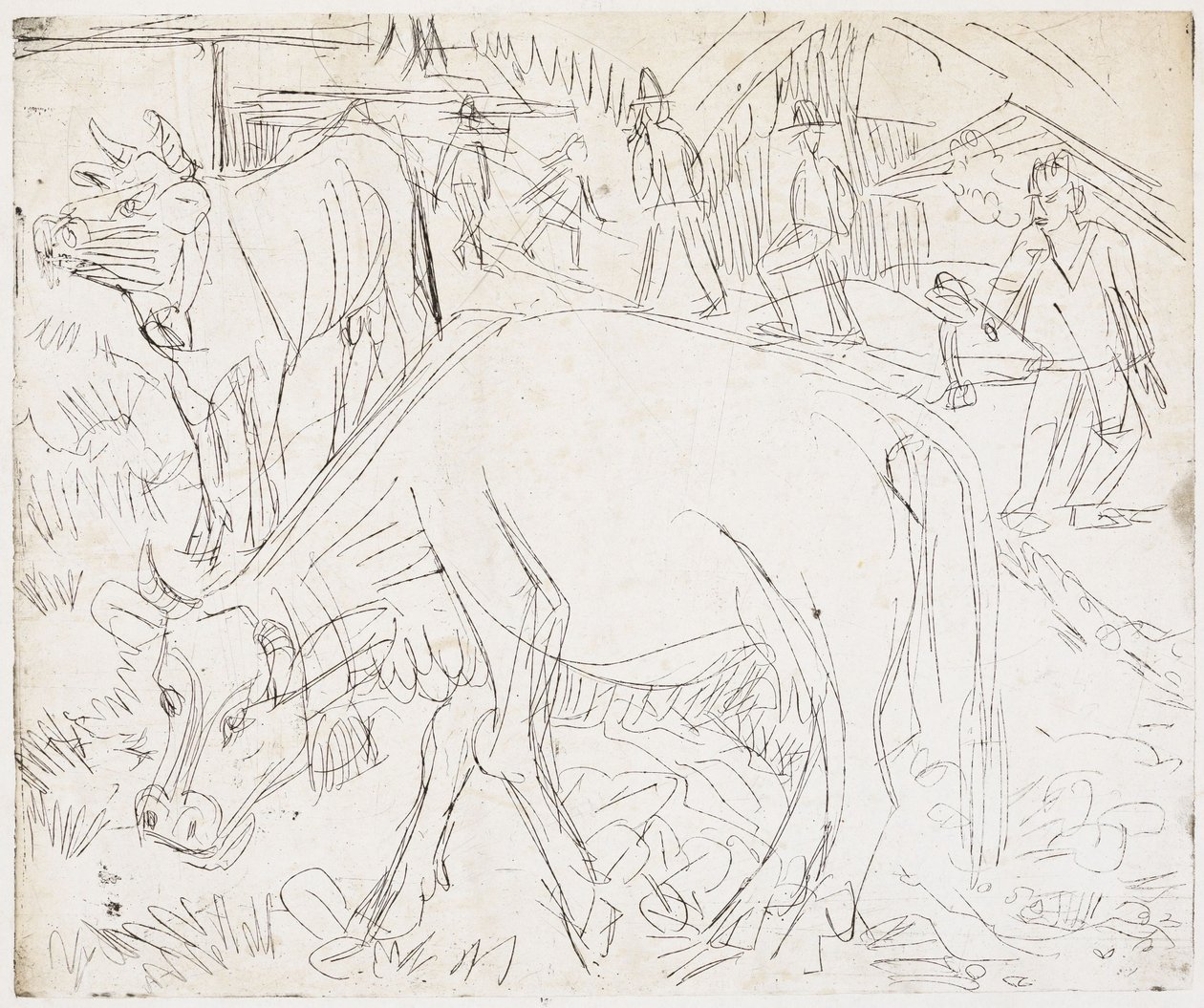 Alpská scéna od Ernst Ludwig Kirchner