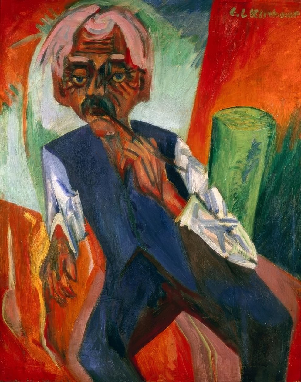 Starý farmář od Ernst Ludwig Kirchner