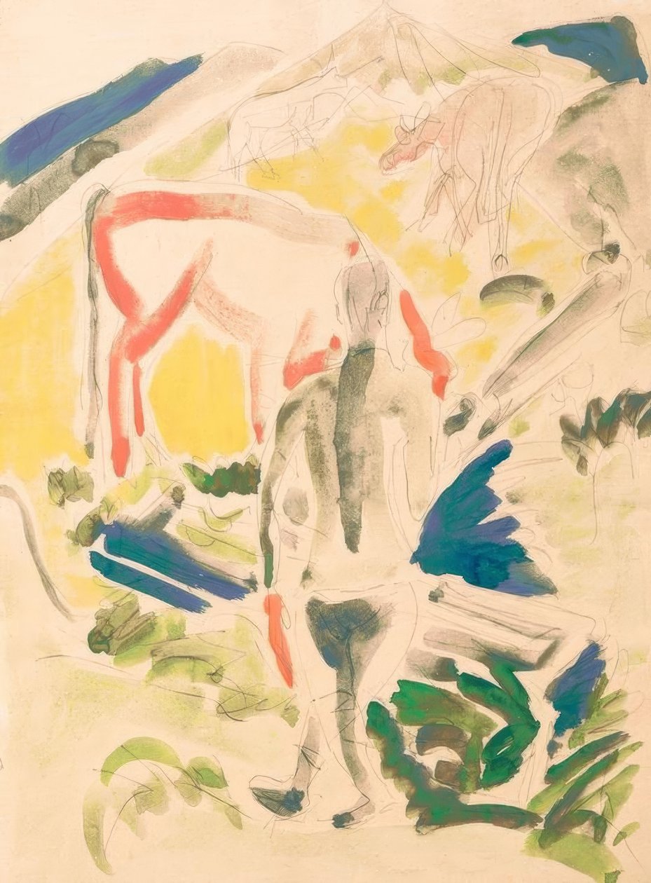 U fontány na Stafelalpu od Ernst Ludwig Kirchner