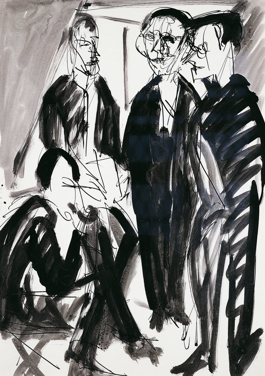 Artist and Die Brucke (The Bridge) skupina v Drážďanech, Ernst Ludwig Kirchner (1880-1938) od Ernst Ludwig Kirchner