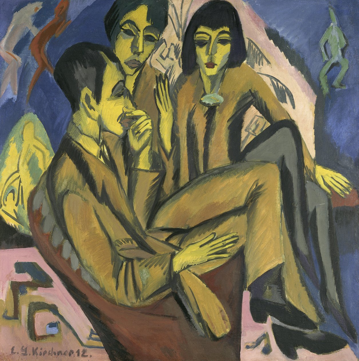 Umělecká skupina Rozhovor umělců, 1913. od Ernst Ludwig Kirchner