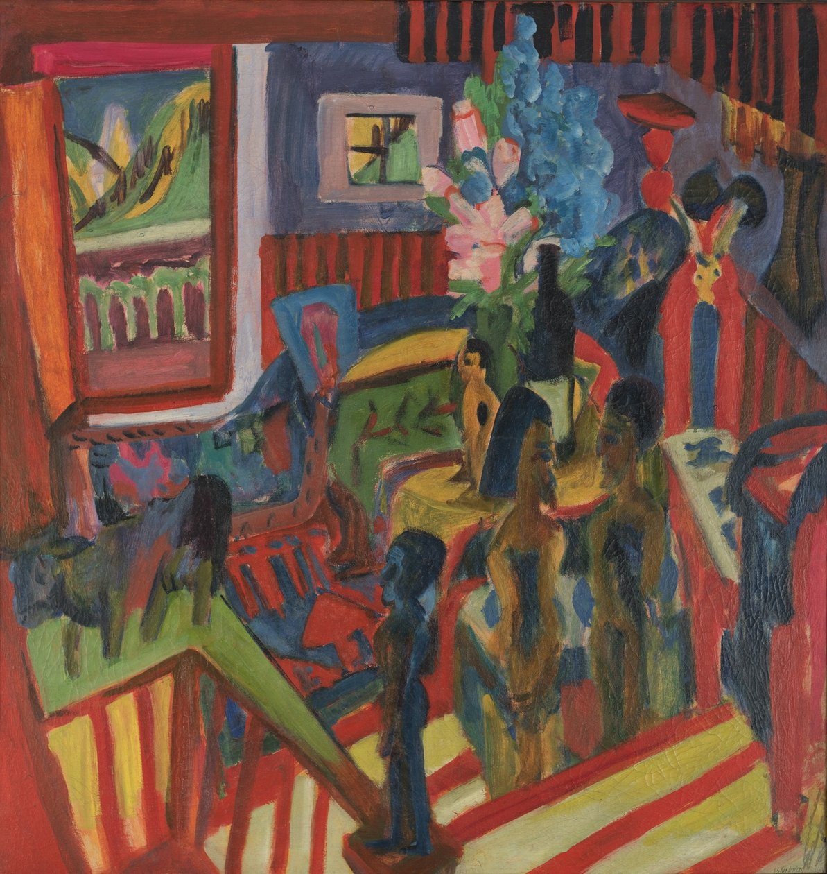 Atelierecke od Ernst Ludwig Kirchner