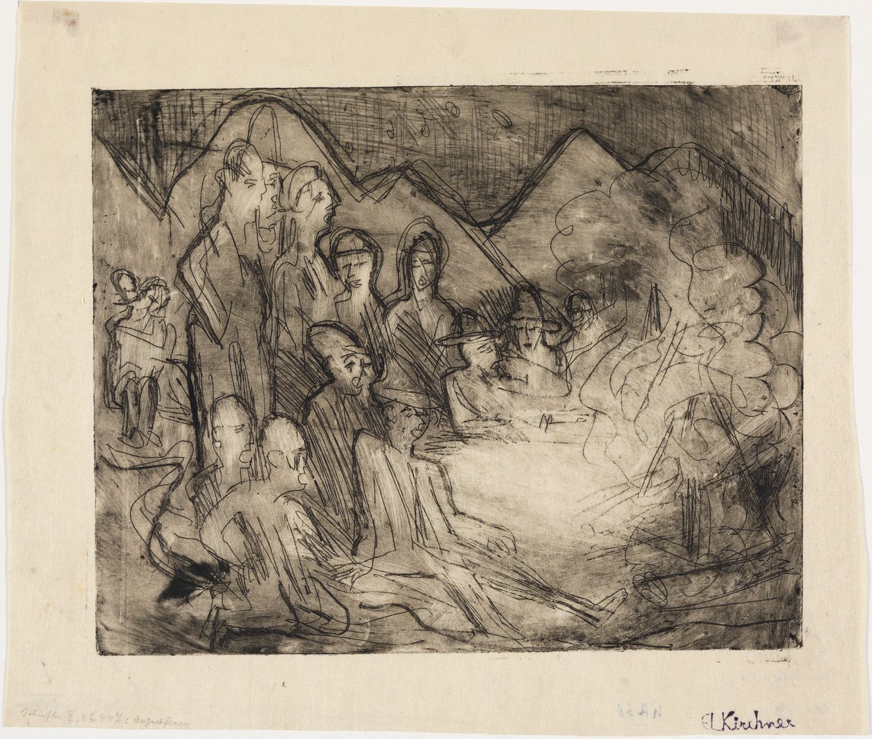 Srpnové ohně od Ernst Ludwig Kirchner