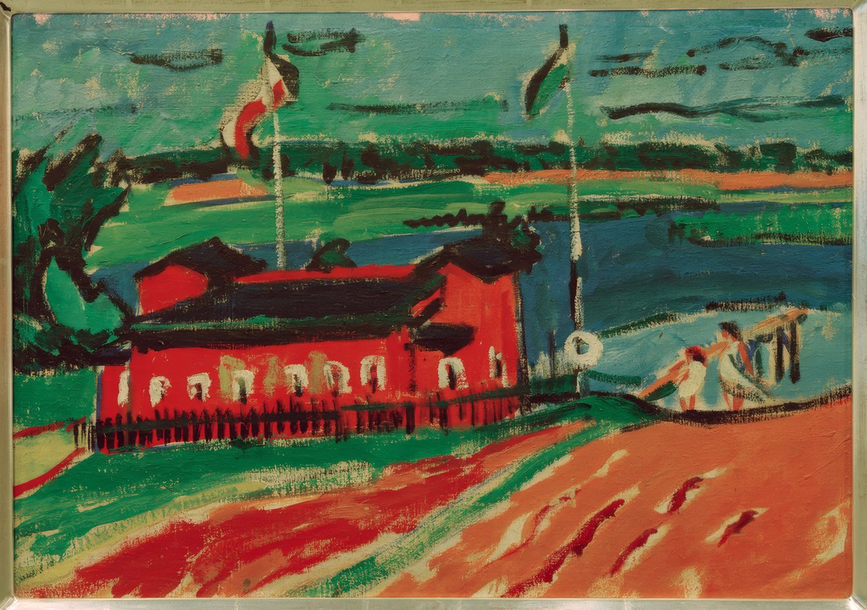 Koupaliště nedaleko Drážďan od Ernst Ludwig Kirchner