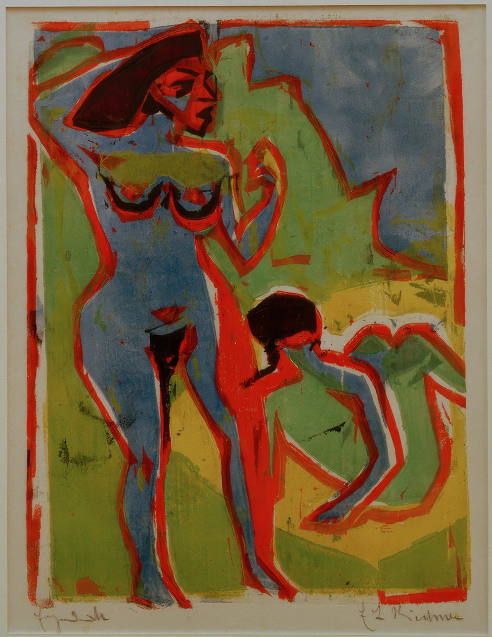 Koupání žen v Moritzburgu od Ernst Ludwig Kirchner