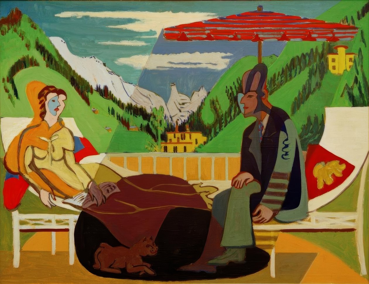 Balkón od Ernst Ludwig Kirchner