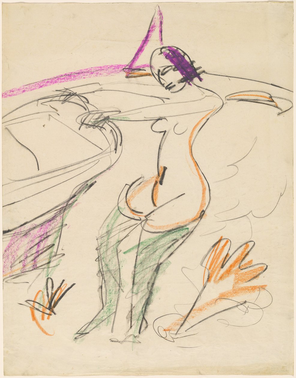 Koupající se od Ernst Ludwig Kirchner