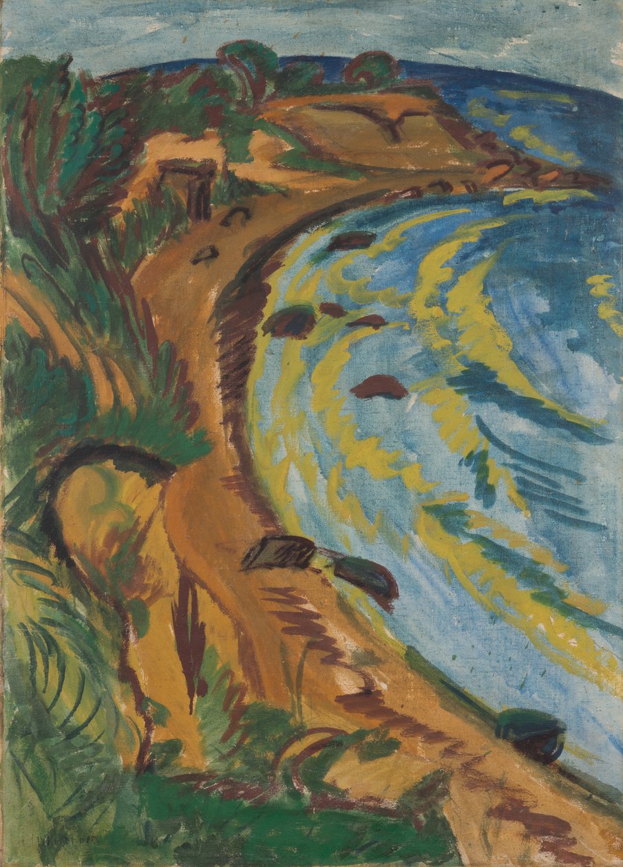Zátoka na pobřeží Fehmarnu od Ernst Ludwig Kirchner